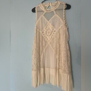 Women’s Free People angel lace dress ivory size large
